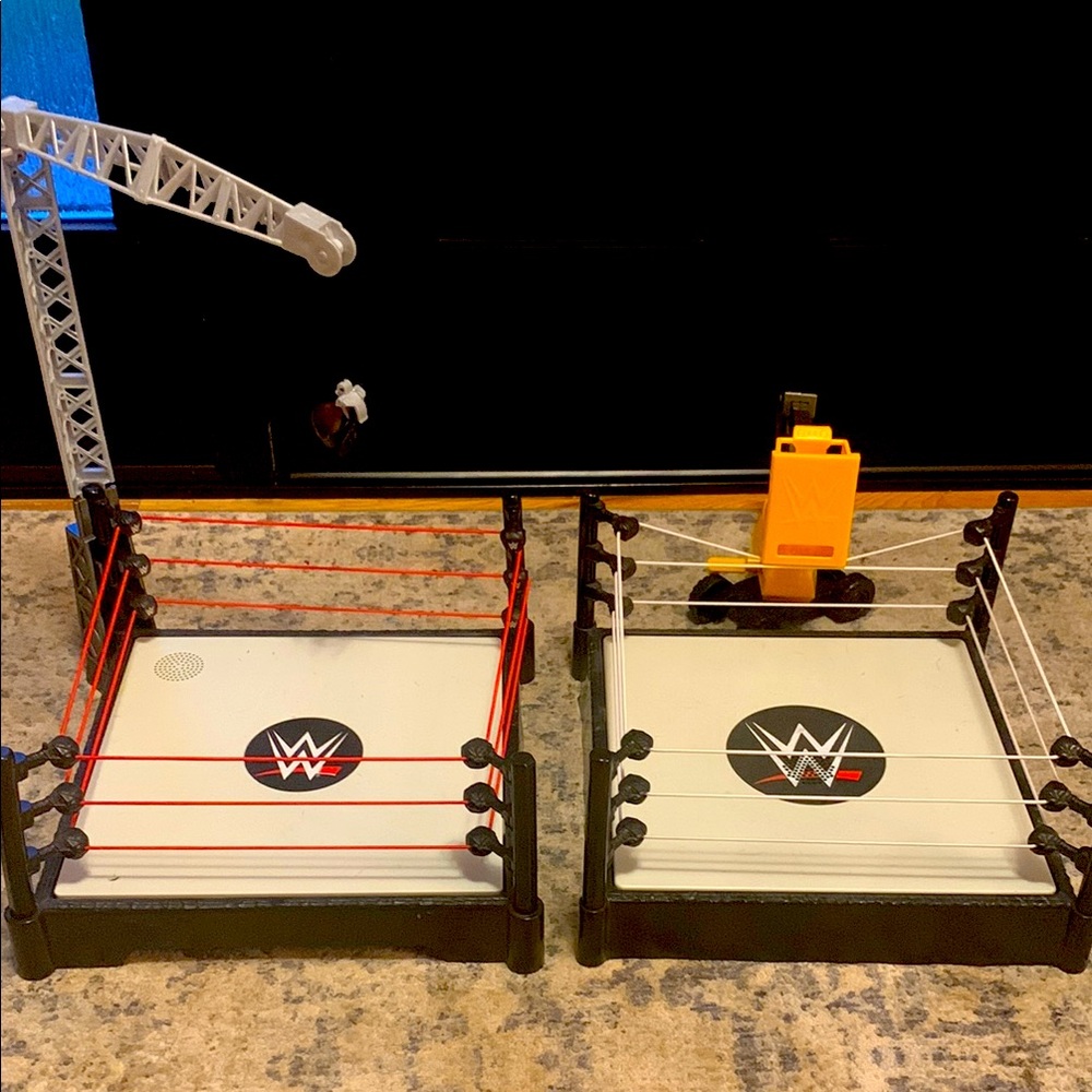 2 WWE Wrestling Ring Playset with Accessories